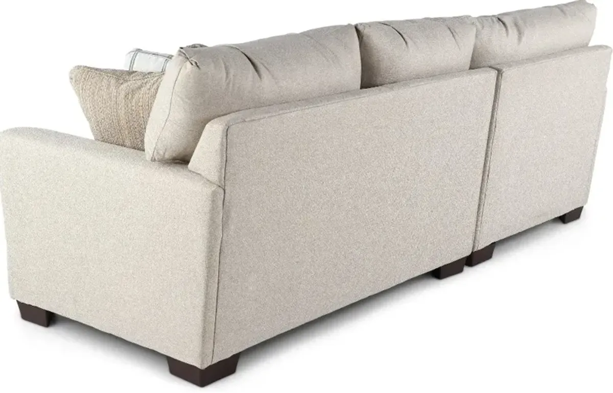 Middleton Beige 2 Piece Chaise Sectional