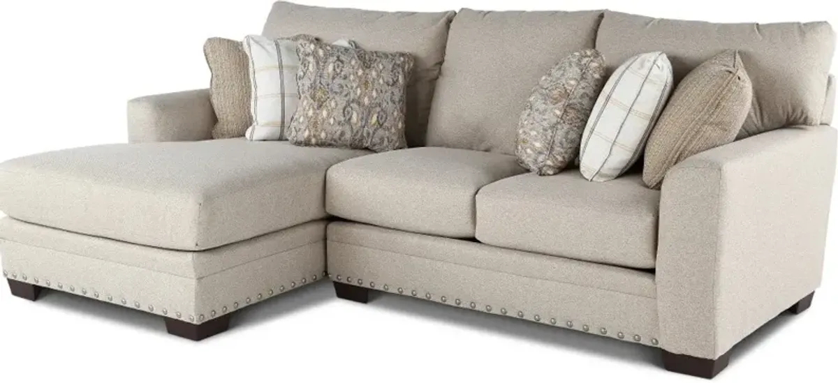 Middleton Beige 2 Piece Chaise Sectional