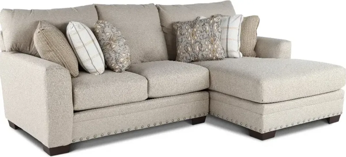 Middleton Beige 2 Piece Chaise Sectional