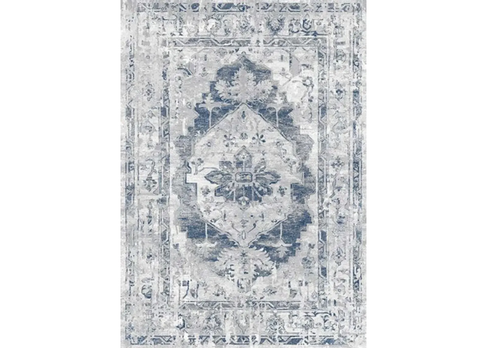 Chorus 5 x 8 Elegant Gray Blue Area Rug