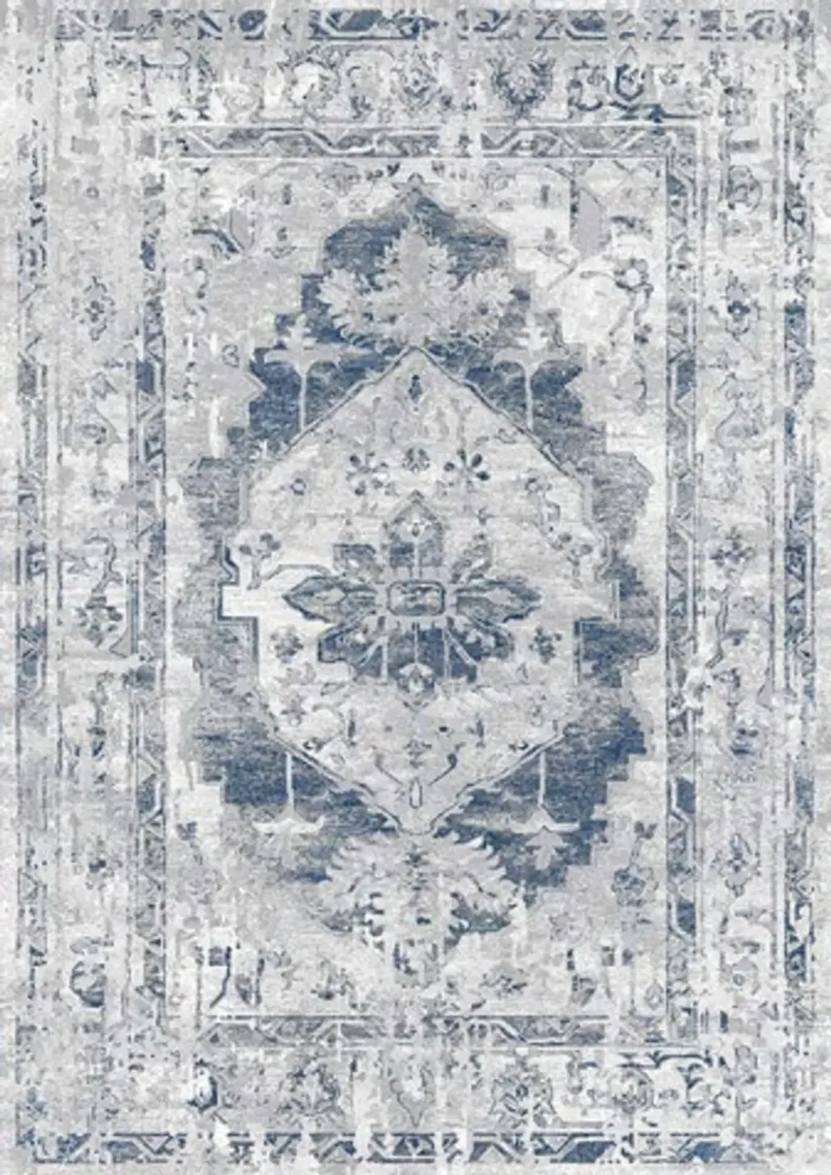 Chorus 5 x 8 Elegant Gray Blue Area Rug