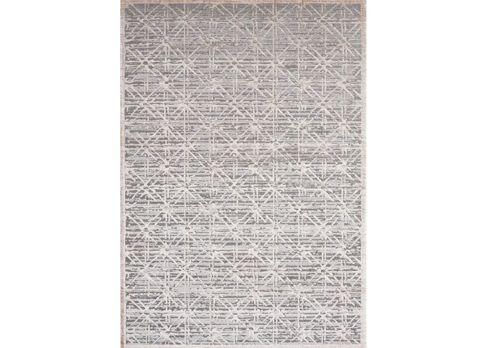 Chorus 5 x 8 Art Deco Gray Beige Area Rug