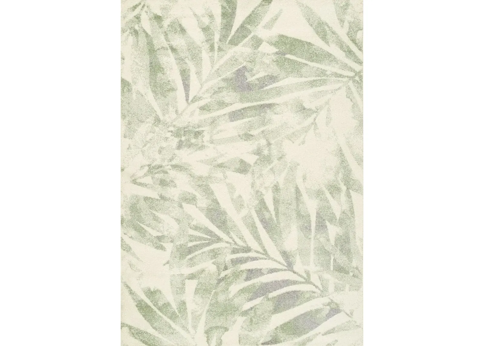 Focus 5 x 8 Botanical Cream Green Area Rug