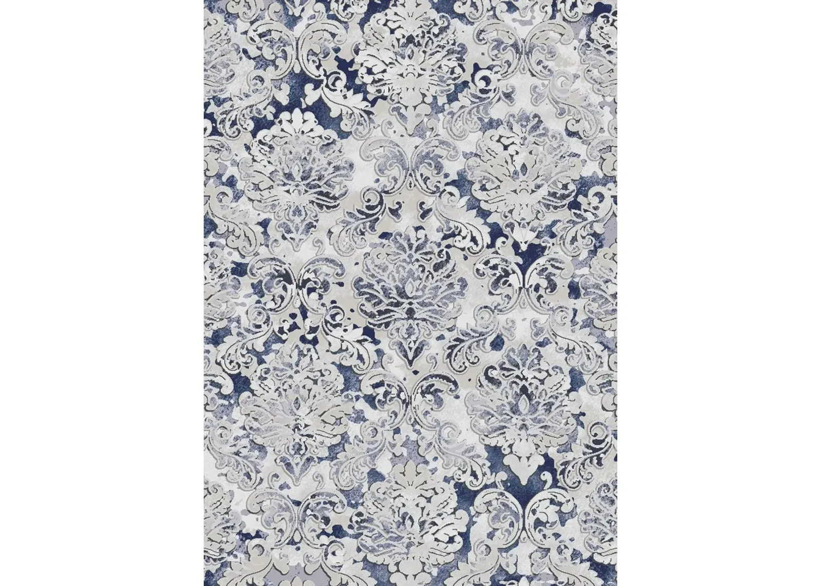 Alida 5 x 8 Elegant Cream Blue Area Rug