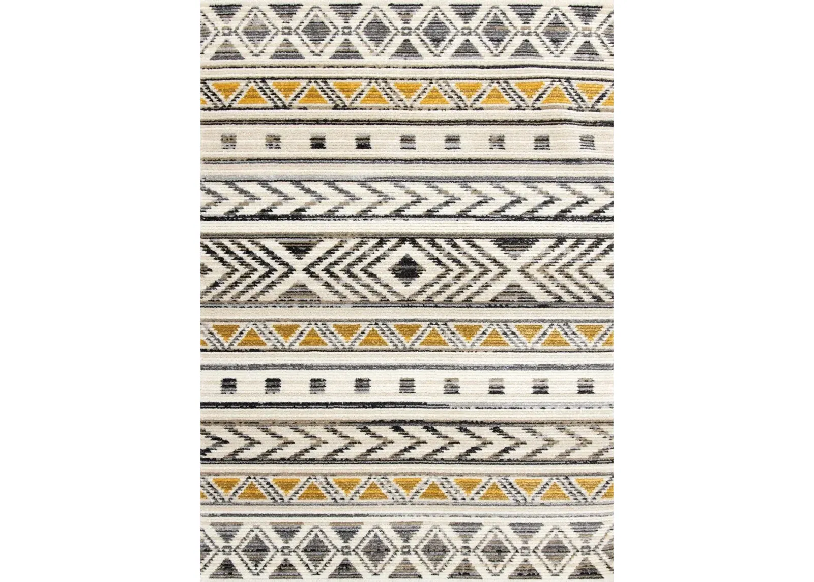 Calabar 5 x 8 Yellow Gray Area Rug