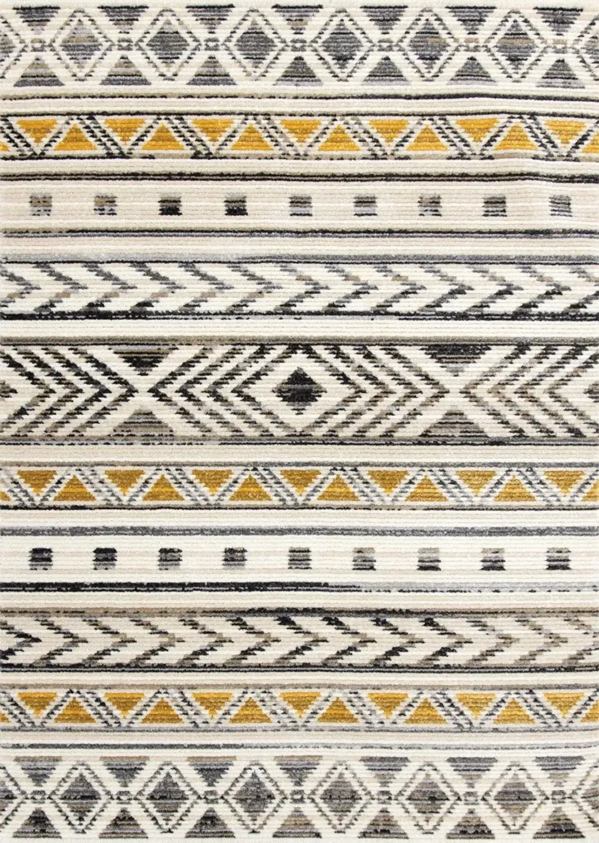 Calabar 5 x 8 Yellow Gray Area Rug