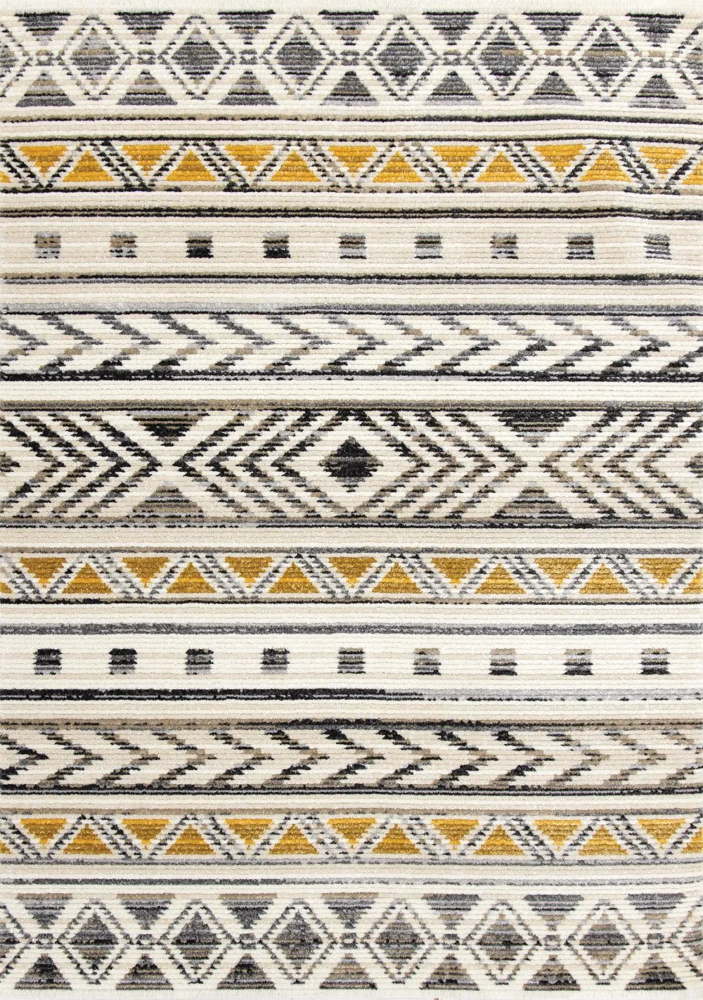 Calabar 5 x 8 Yellow Gray Area Rug