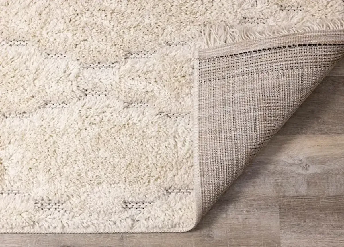 Novato 5 x 8 Chic Cream Shag Rug