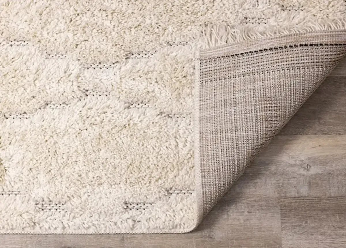 Novato 8 x 11 Chic Cream Shag Rug