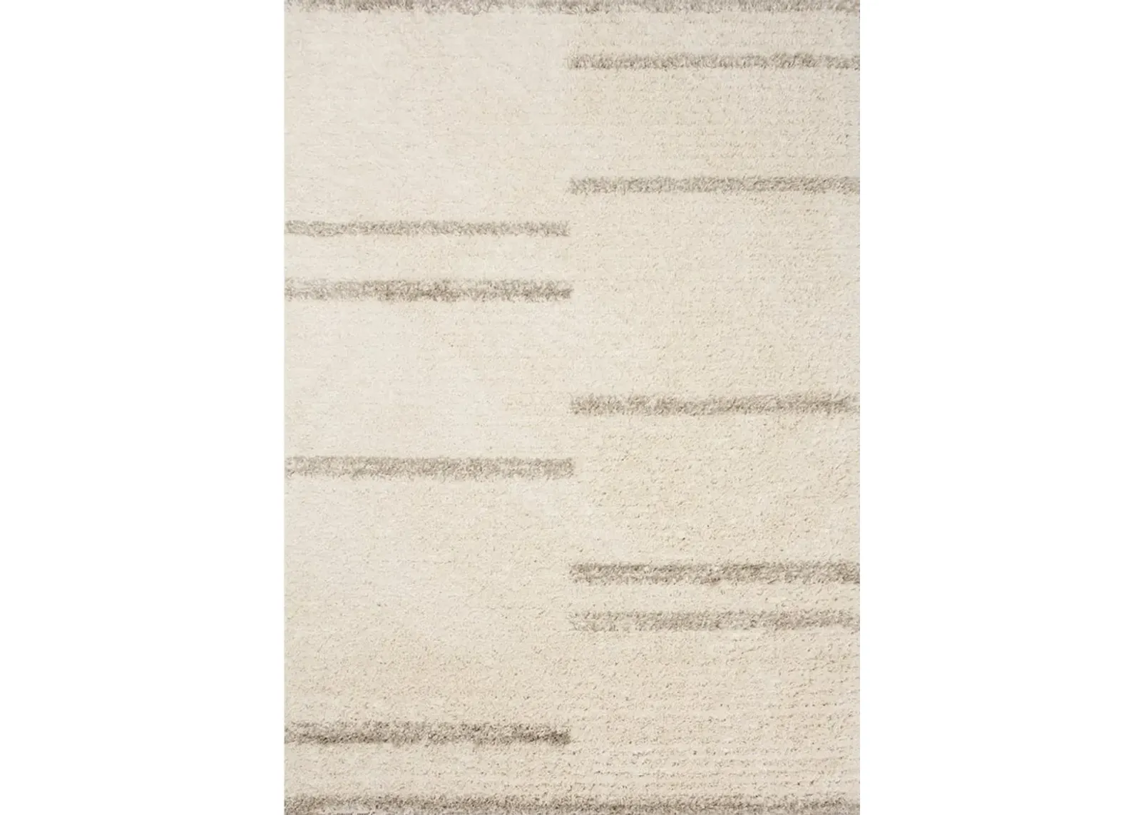 Rondo 5 x 8 Striped Cream Shag Rug