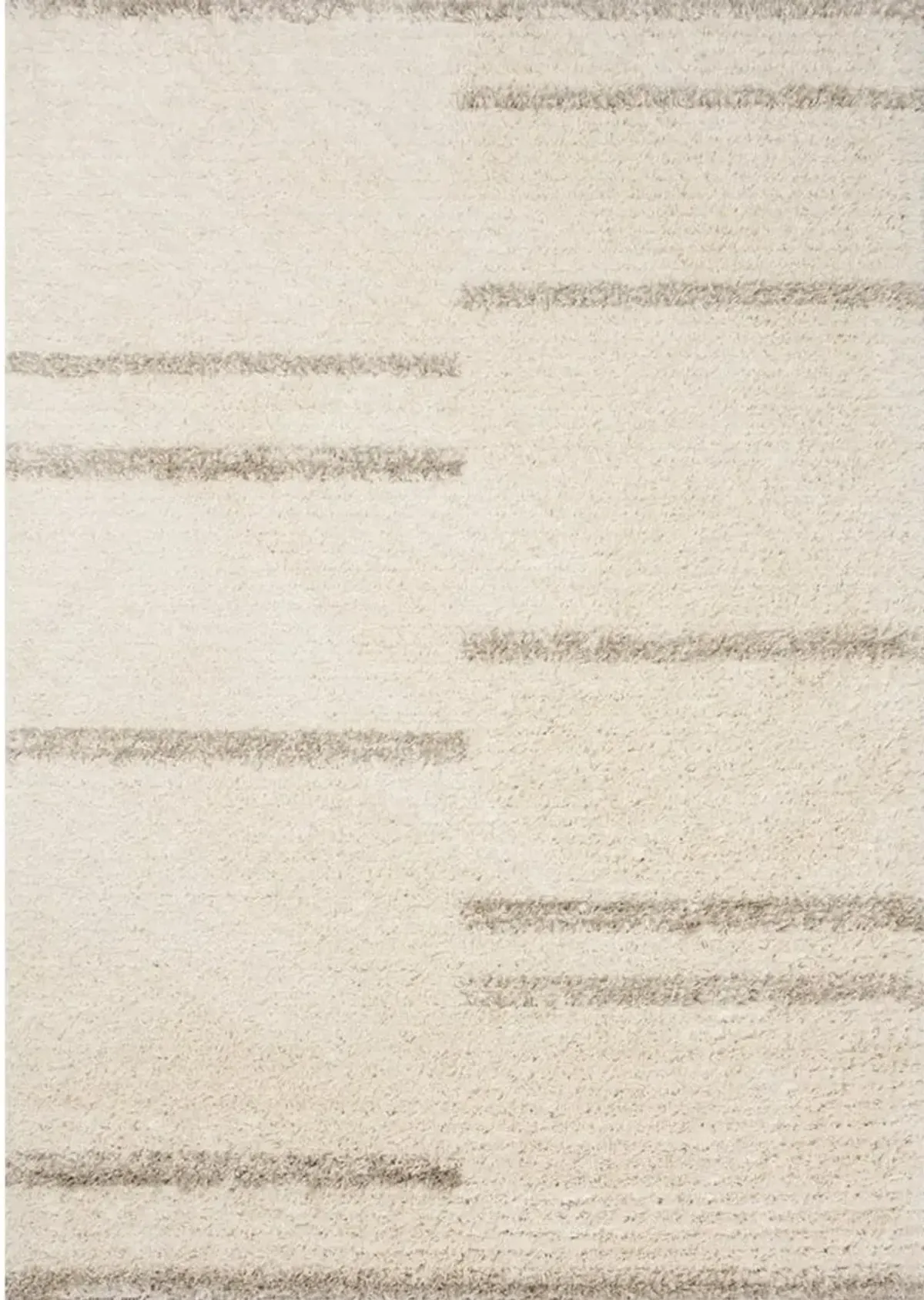 Rondo 5 x 8 Striped Cream Shag Rug