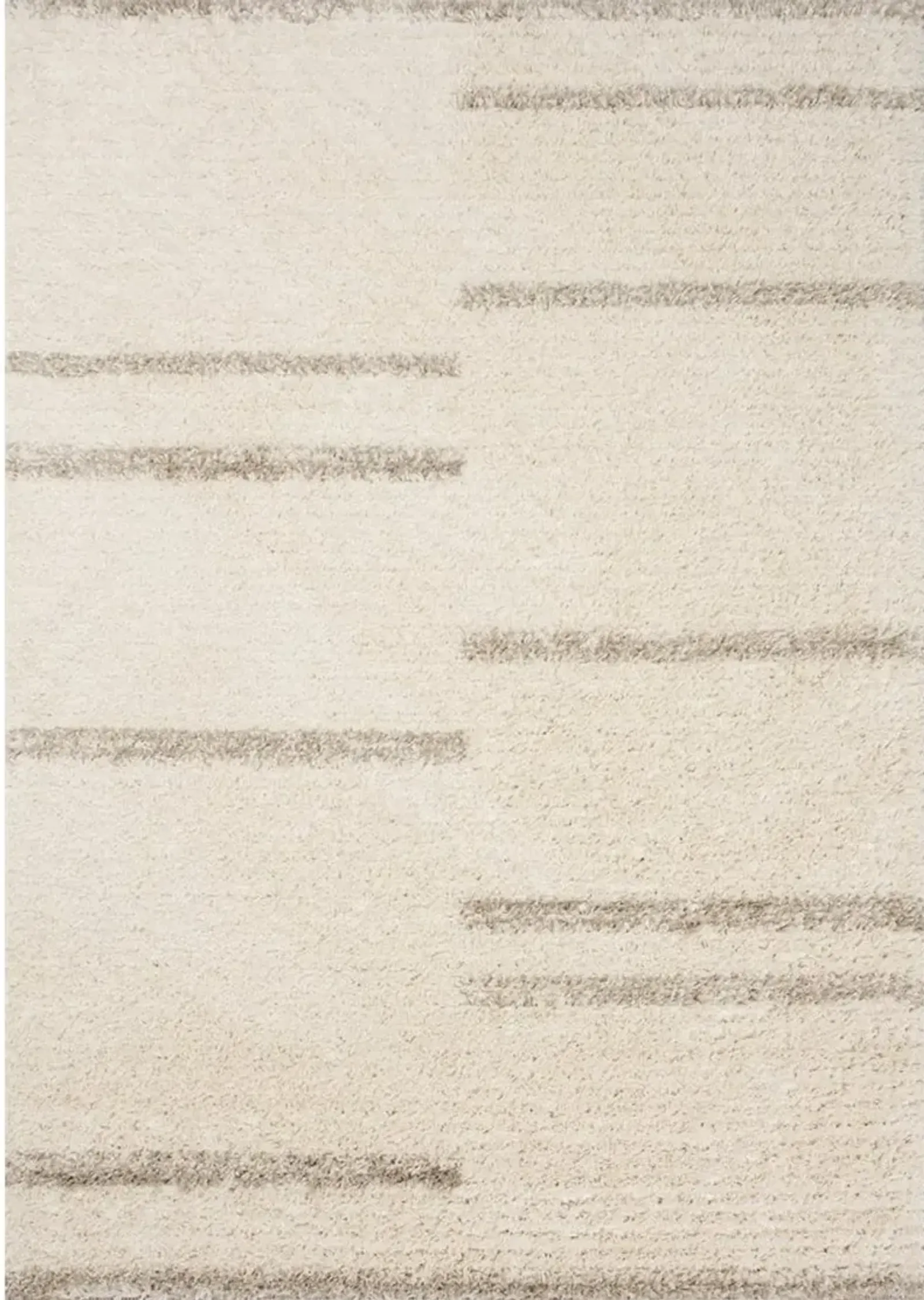 Rondo 5 x 8 Striped Cream Shag Rug