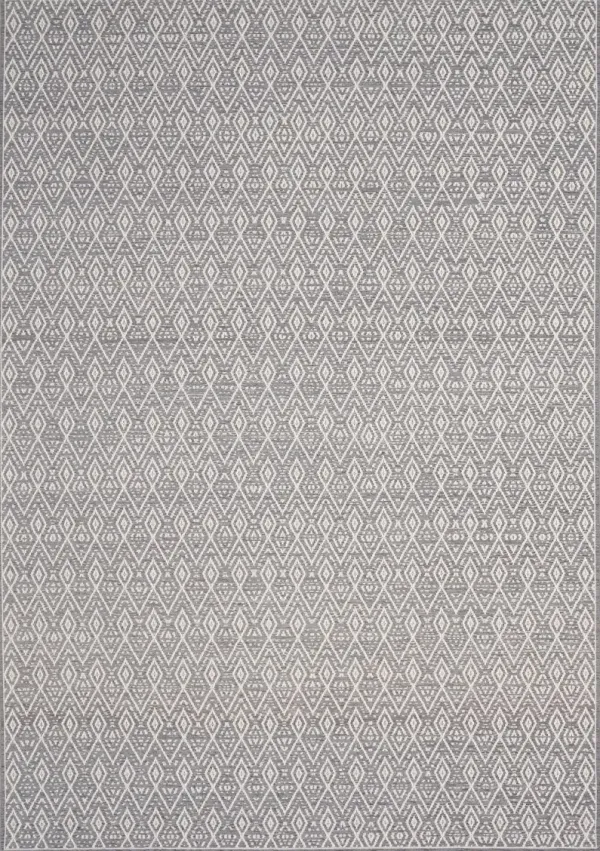 Vista 5 x 8 Diamond Gray Cream Area Rug