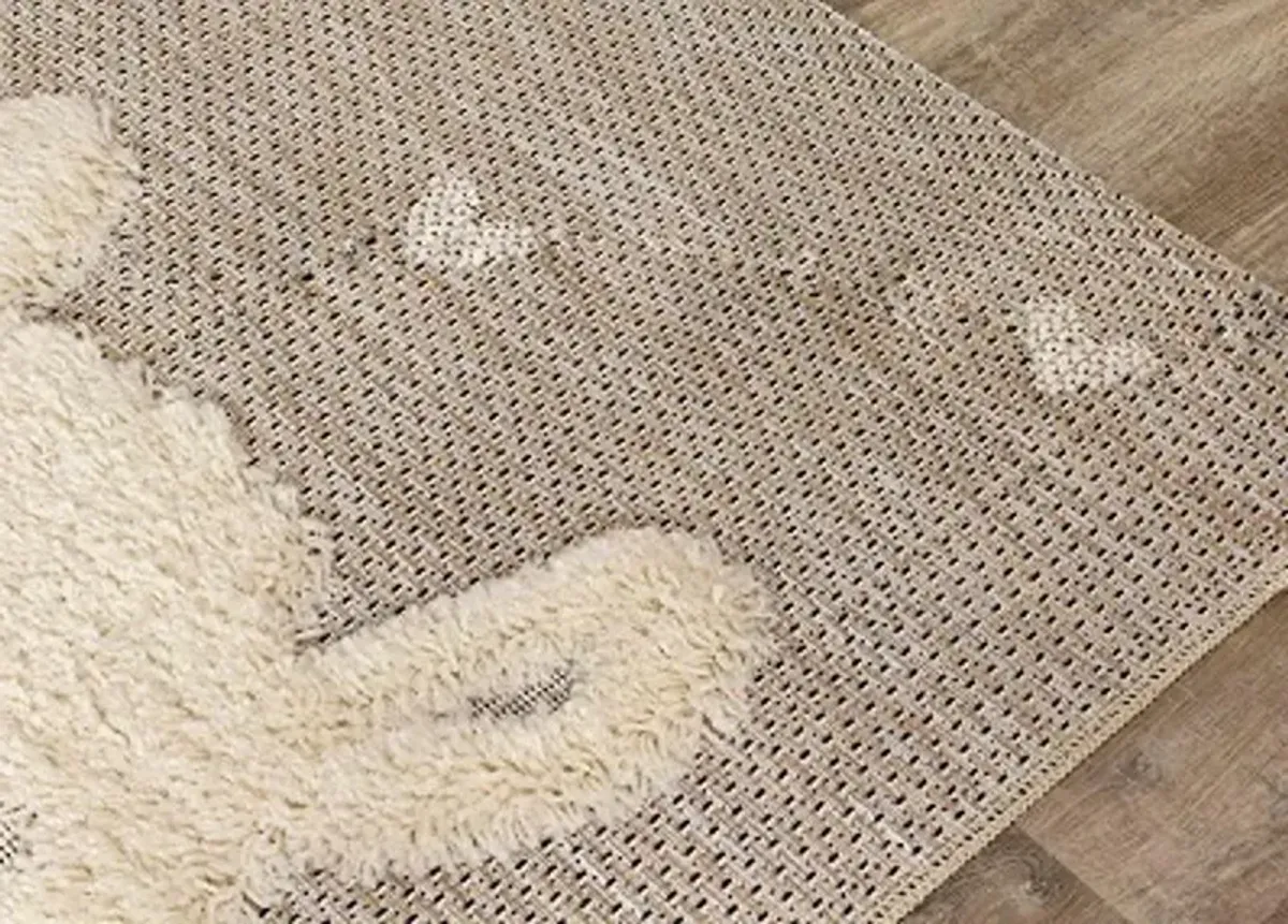 Kids 2 x 4 Llama Beige Area Rug