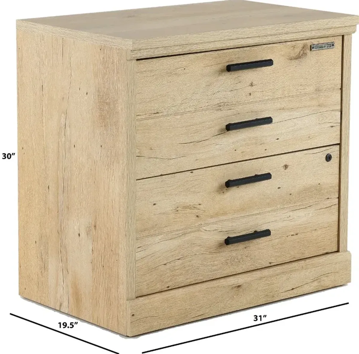 Aspen Post Prime Oak Lateral File Cabinet