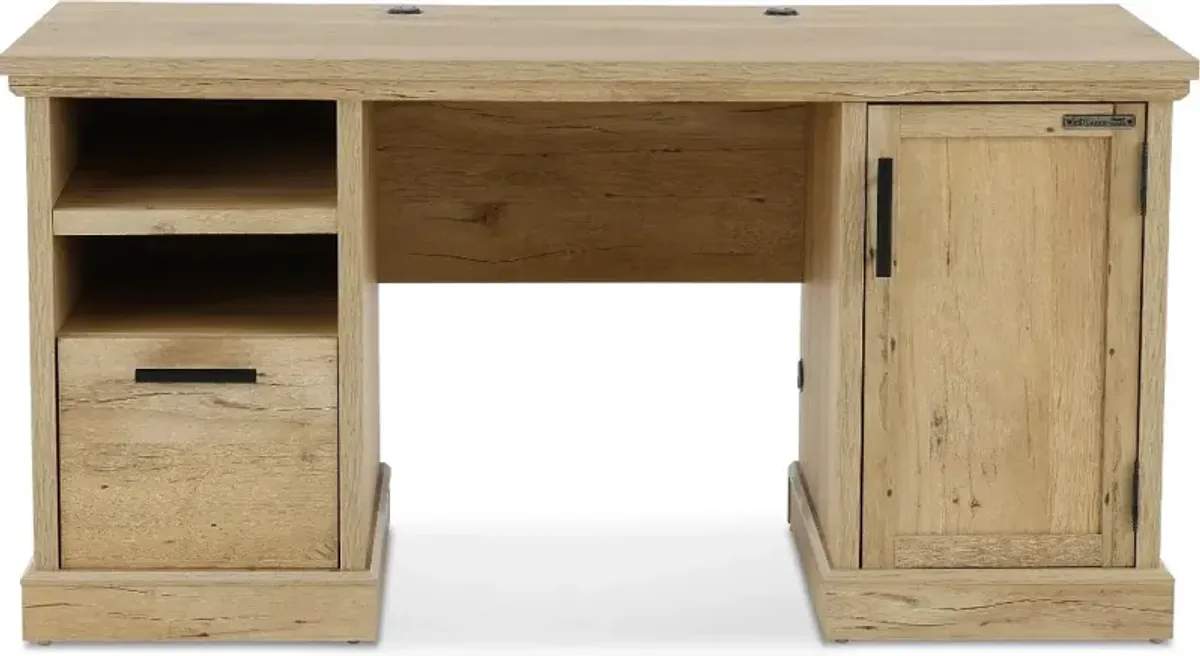 Aspen Post Prime Oak Computer Desk