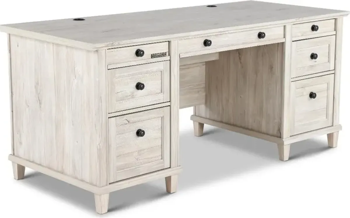 Hammond Chalk Oak Executive Desk