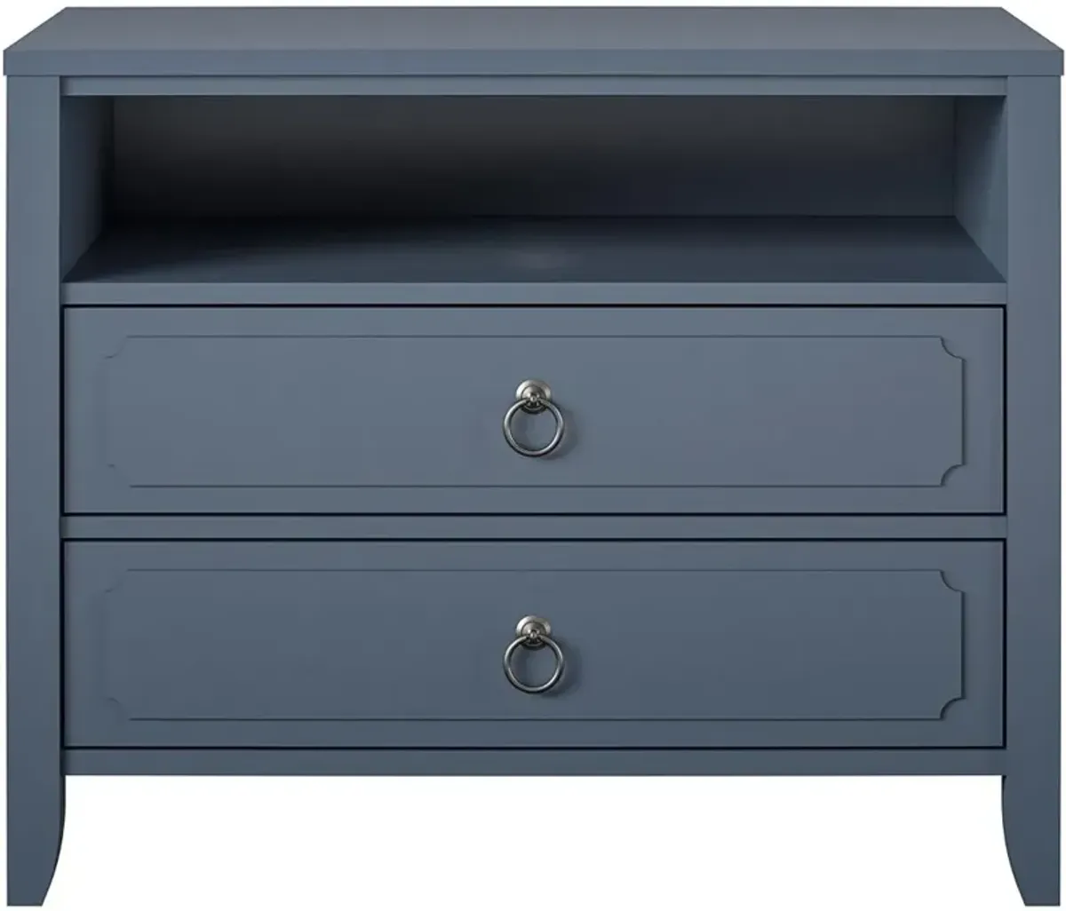 Her Majesty Cottage Blue 2-Drawer Nightstand