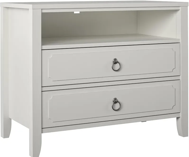 Her Majesty Cottage White 2-Drawer Nightstand