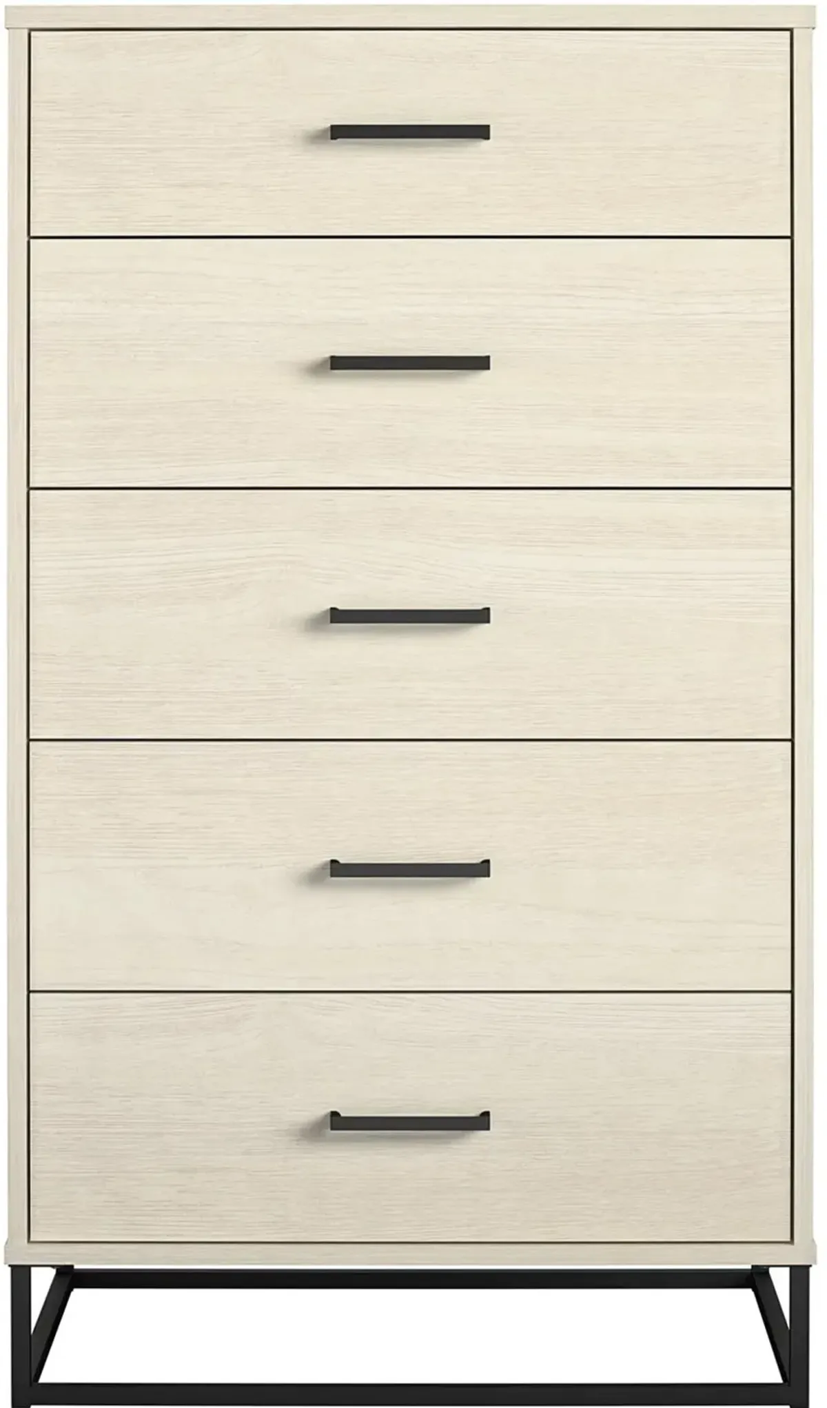 Kelly Transitional Ivory Oak 5-Drawer Dresser