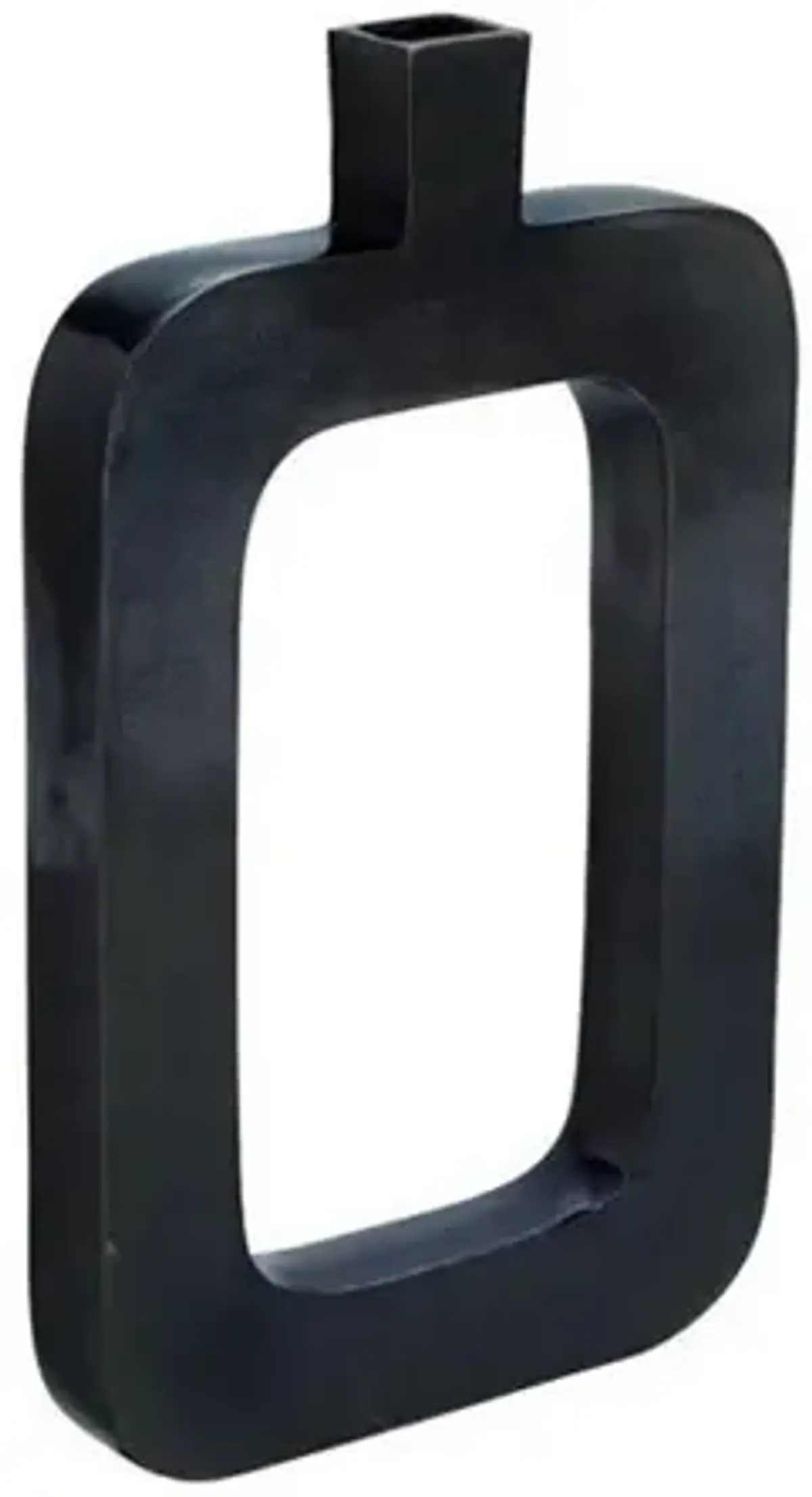 18" Aluminum Black Nickel Vase
