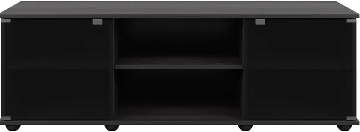 Fiji Contemporary 60" Ravenwood Black Wooden TV Stand