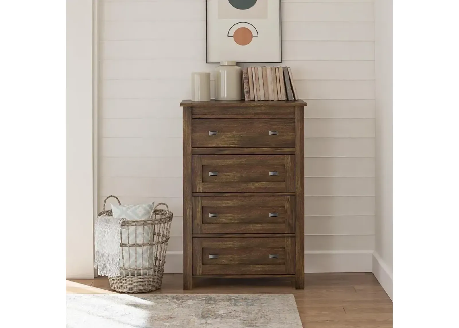 Farmington Rustic 4-Drawer Dresser