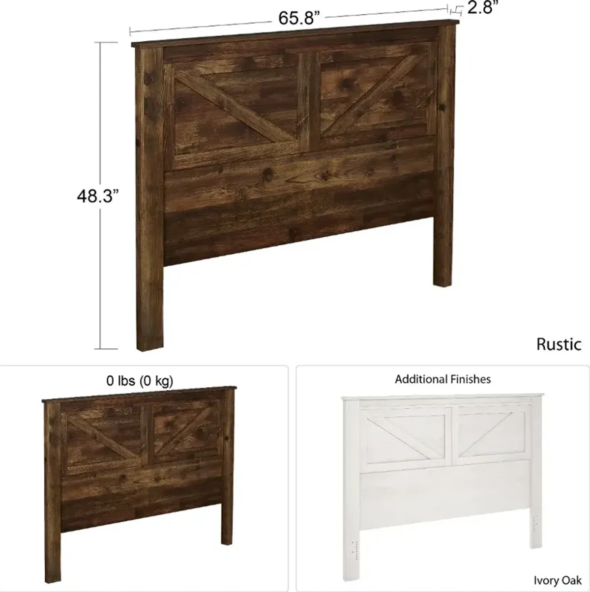 Farmington Rustic Queen Headboard