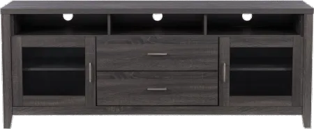 Hollywood Contemporary 70" Dark Grey TV Cabinet with Drawers