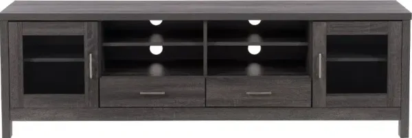 Hollywood Contemporary 71" Dark Grey TV Cabinet