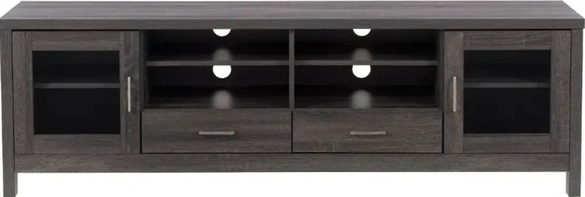 Hollywood Contemporary 71" Dark Grey TV Cabinet