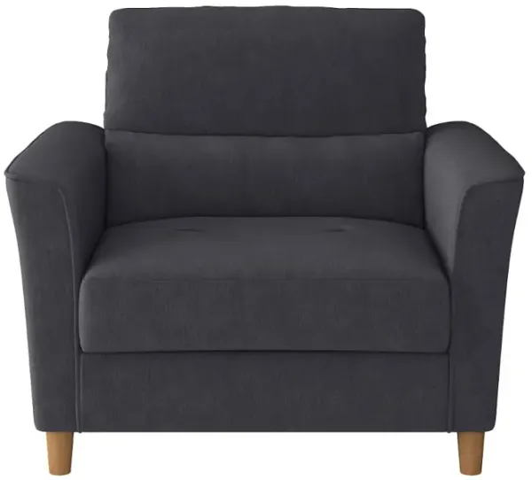 Georgia Dark Gray Accent Chair and a Half