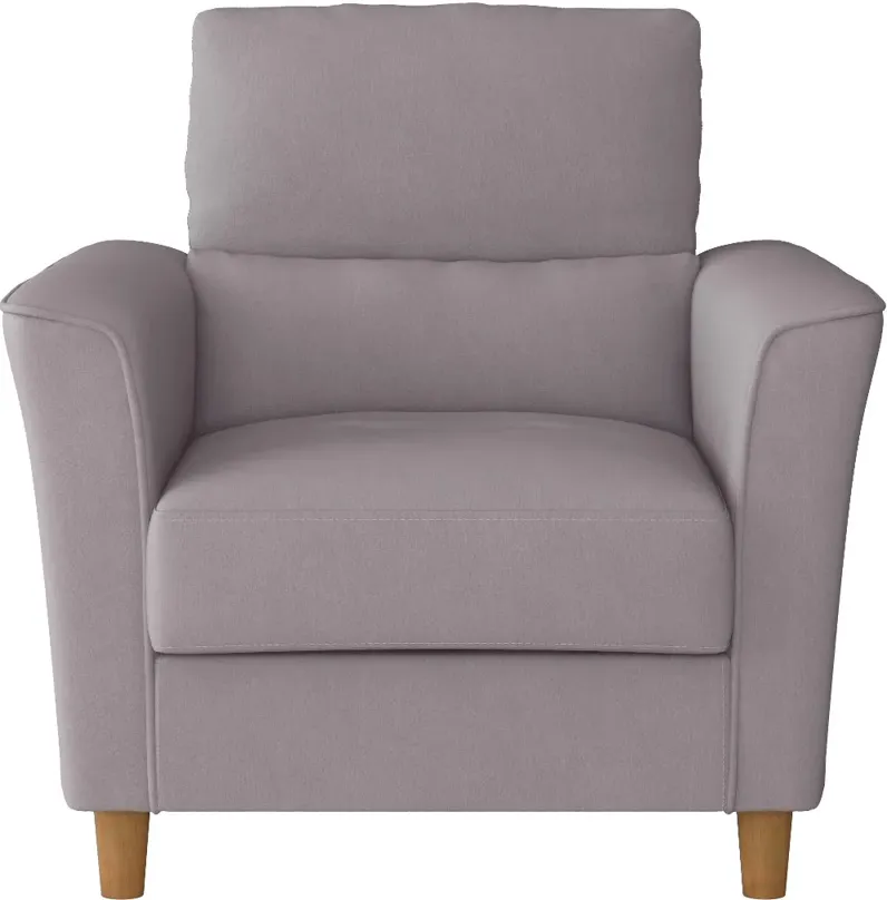 Georgia Contemporary Light Grey Upholstered Accent Chair