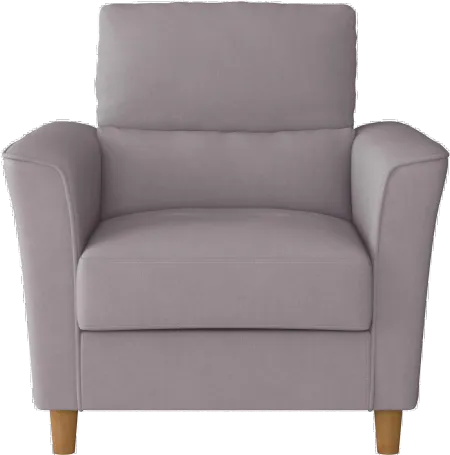Georgia Contemporary Light Grey Upholstered Accent Chair