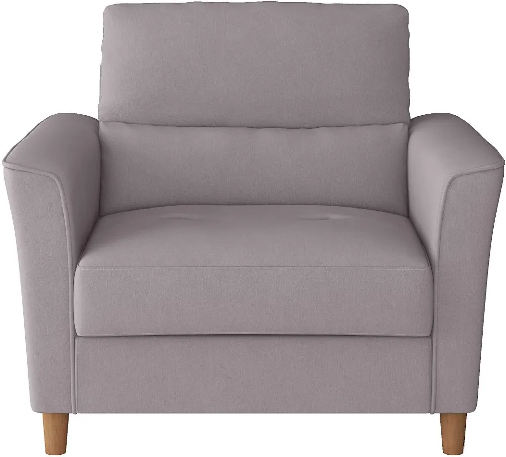 Georgia Contemporary Light Grey Upholstered Accent Chair and a Half