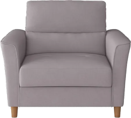 Georgia Contemporary Light Grey Upholstered Accent Chair and a Half