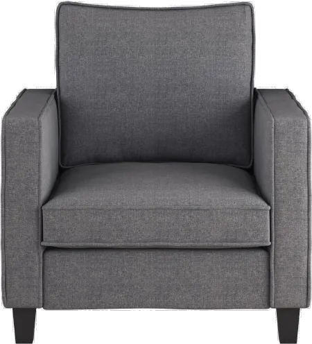 Georgia Contemporary Gray Fabric Accent Chair