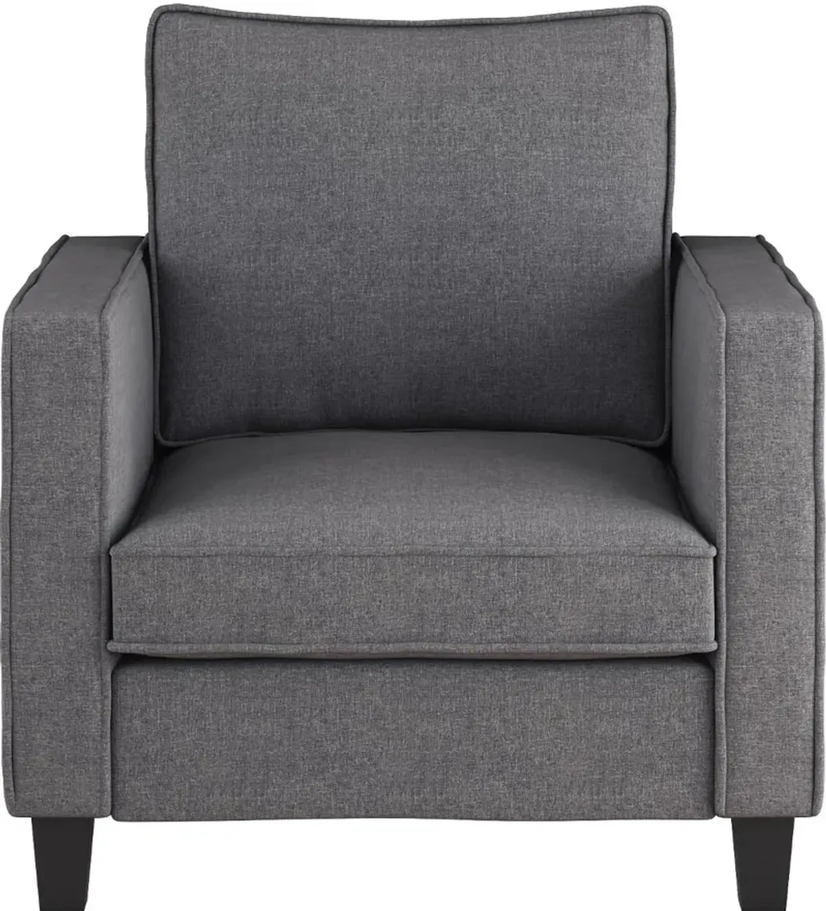 Georgia Contemporary Gray Fabric Accent Chair