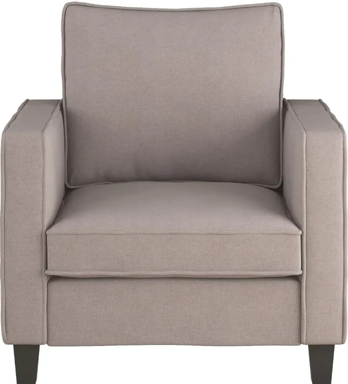 Georgia Contemporary Taupe Fabric Accent Chair