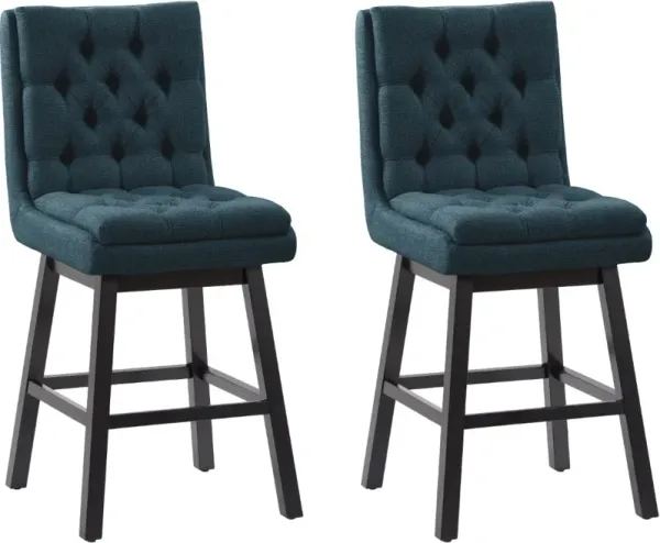 Boston Blue Counter Height Stool, Set of 2