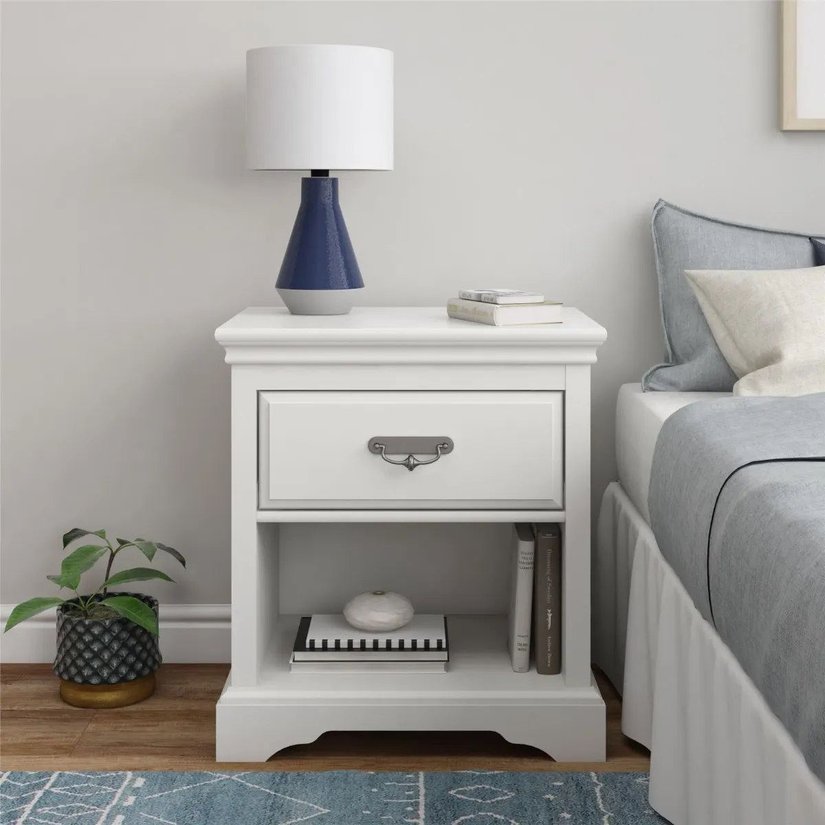 Bristol Traditional White Nightstand