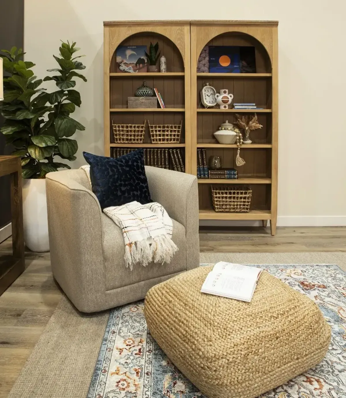 Maya Brindled Ash Console Table