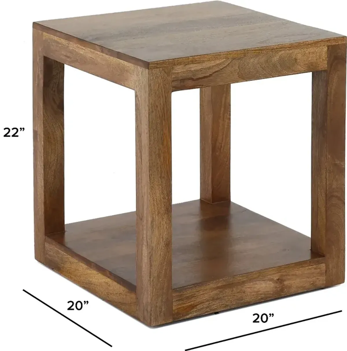 Maya Brindled Ash End Table