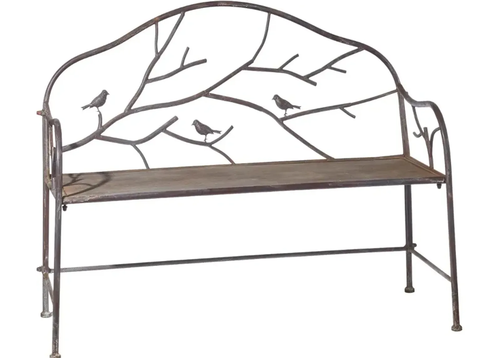 46 Inch Birds on Branch Bench