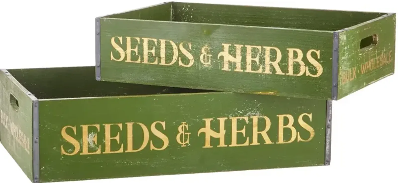 Seeds and Herb Large 18" Crate