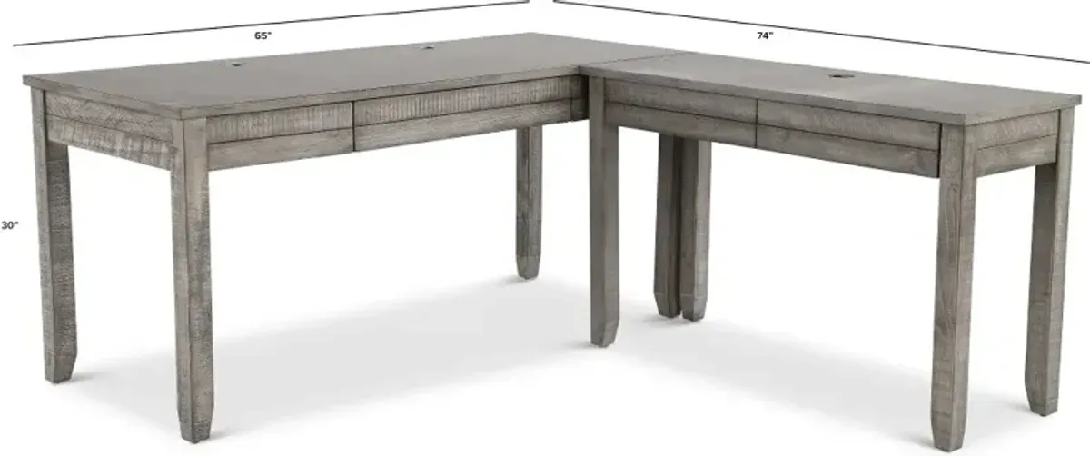 Tustin Greystone L-Desk