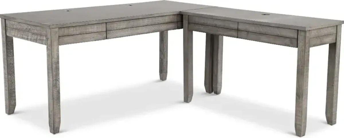 Tustin Greystone L-Desk