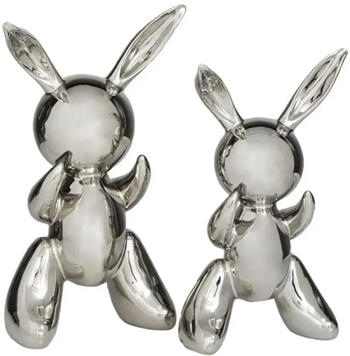 11" Porcelain Bunny Contemporary Sculpture