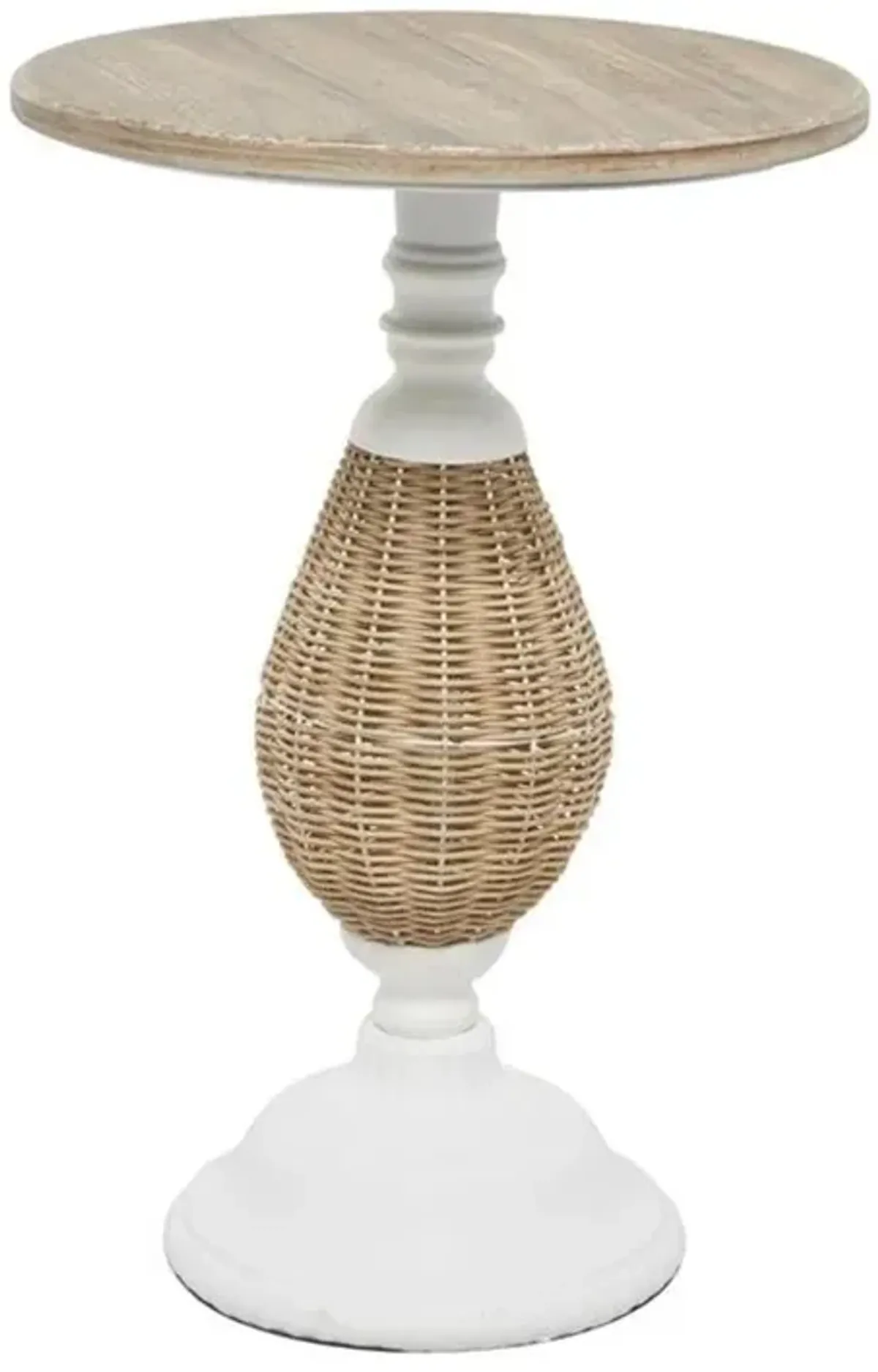 Metal and Wood Accent Table