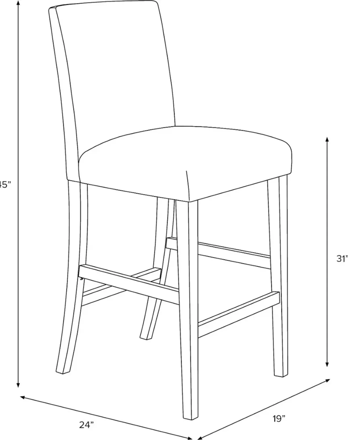 Owen Multicolor Stripe Bar Stool - Skyline Furniture